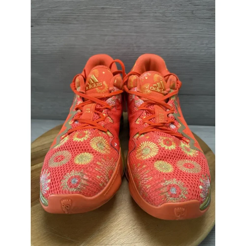Adidas D.O.N. Issue 2 GCA Sneakers With Vibrant Firework Pattern. Men’s 10.5